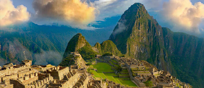 Picture of Machu Picchu, mountains, ancient city
